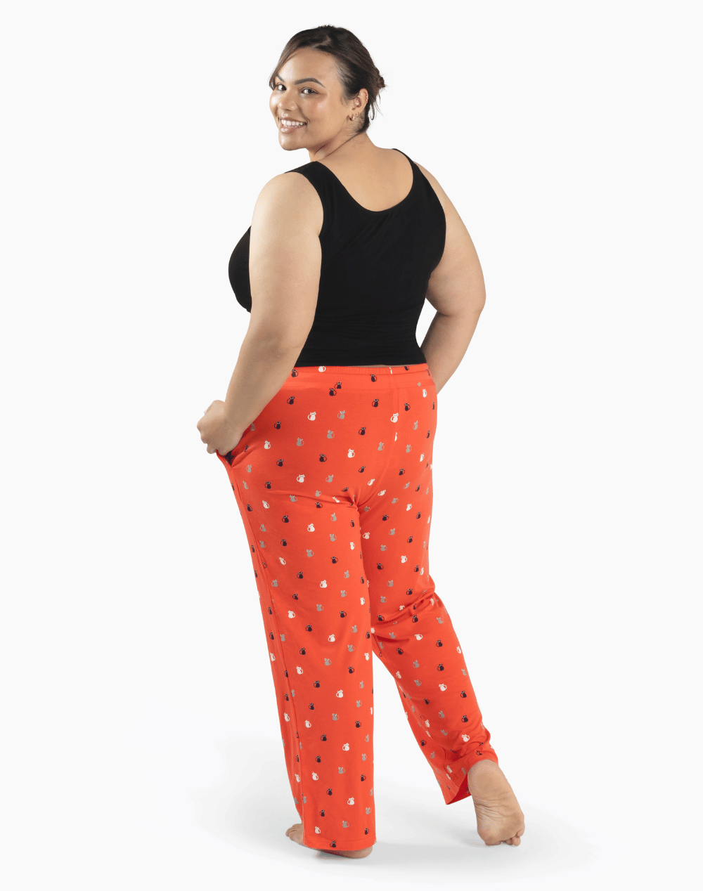 WOMENS KITTY KAT BAMBOO JERSEY SLEEP PANT