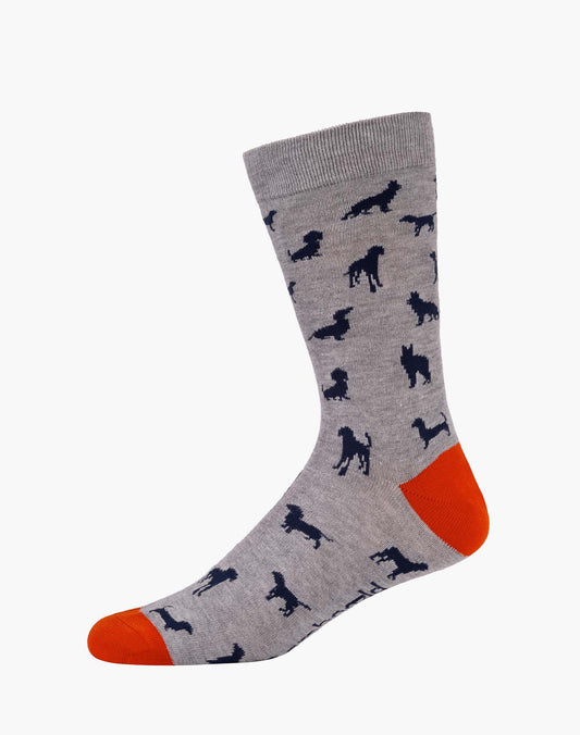 MENS DITSY DOG BAMBOO SOCK