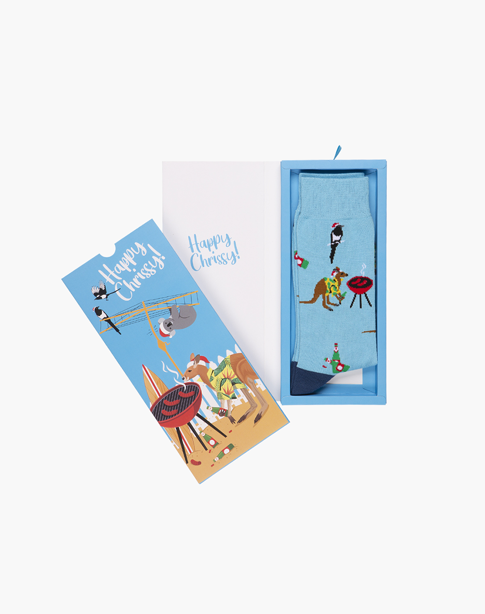 MENS HAPPY CHRISSY BAMBOO SOCK CARD