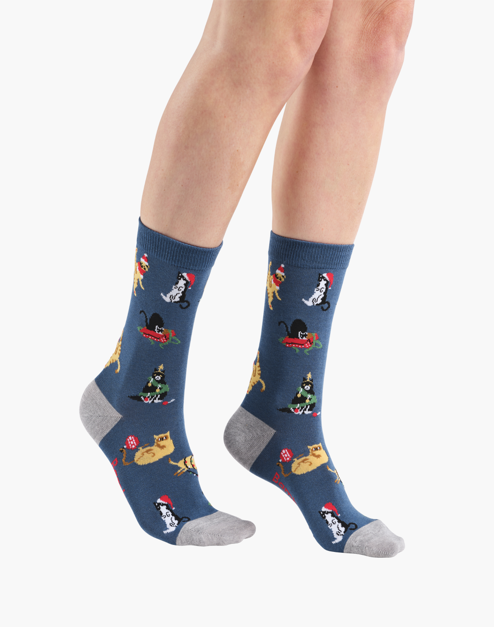 WOMENS CATTY XMAS BAMBOO SOCKS