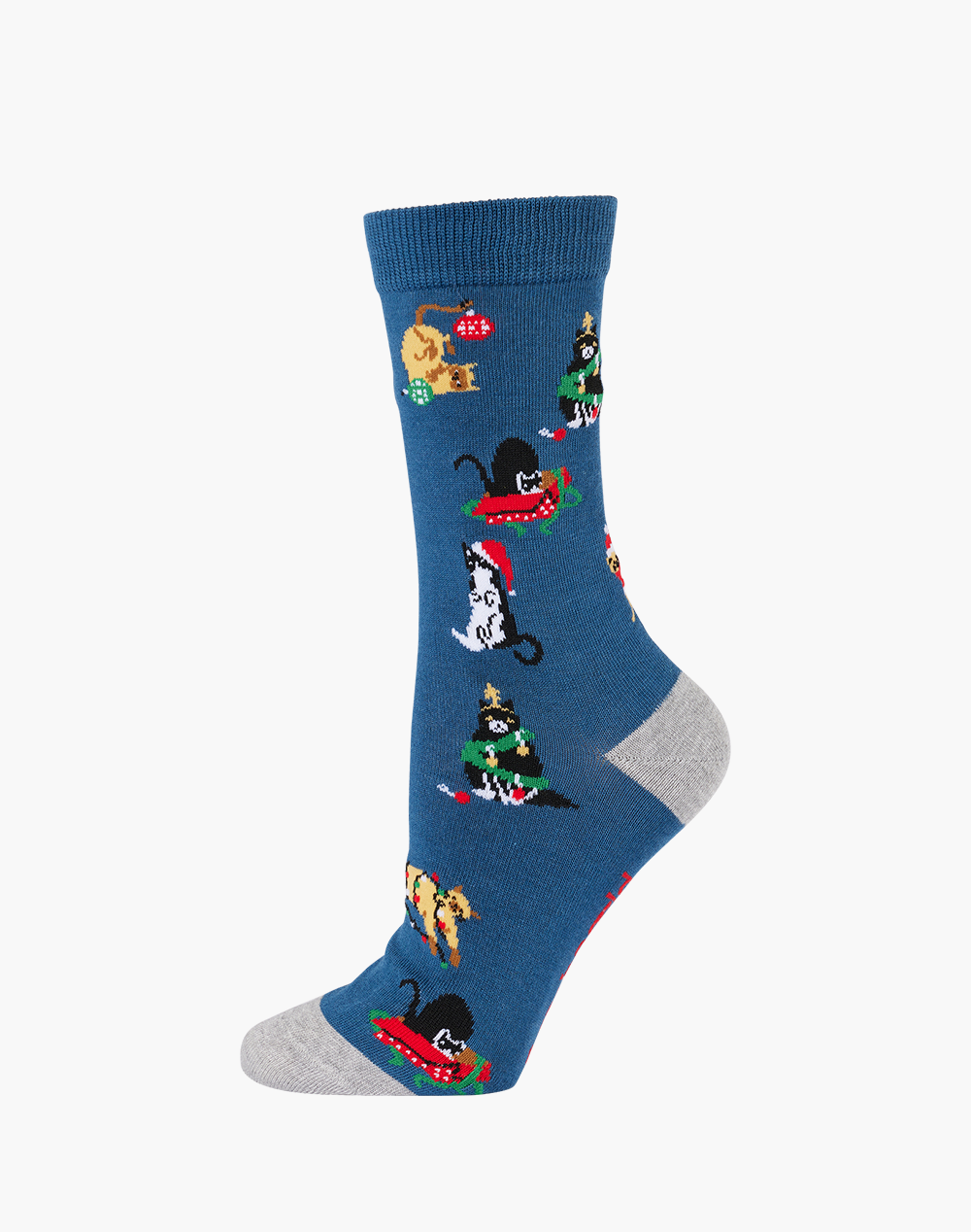 WOMENS CATTY XMAS BAMBOO SOCKS