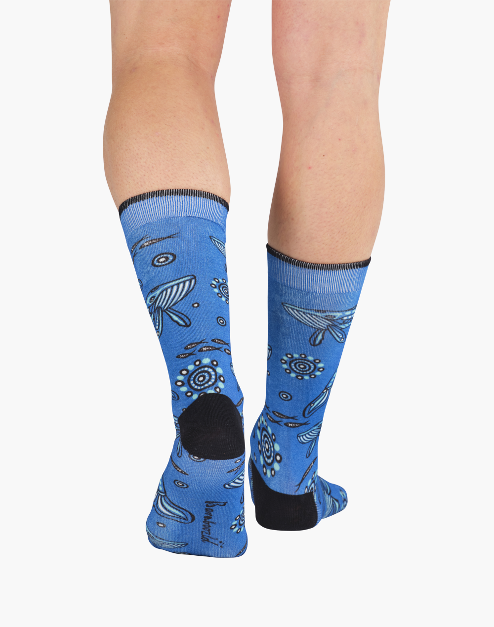 MENS NATIVE AUSTRALIAN WHALE BAMBOO SOCK