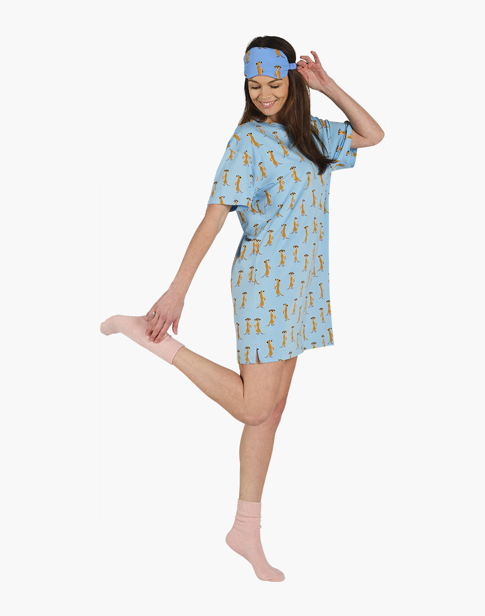 WOMENS MEERKAT BAMBOO JERSEY NIGHT-TEE