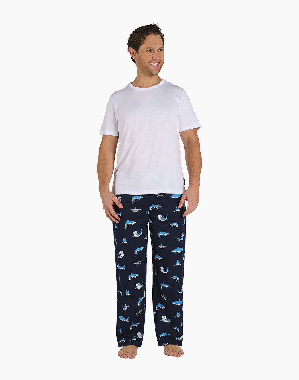 MENS SHARK BAMBOO SLEEP PANT