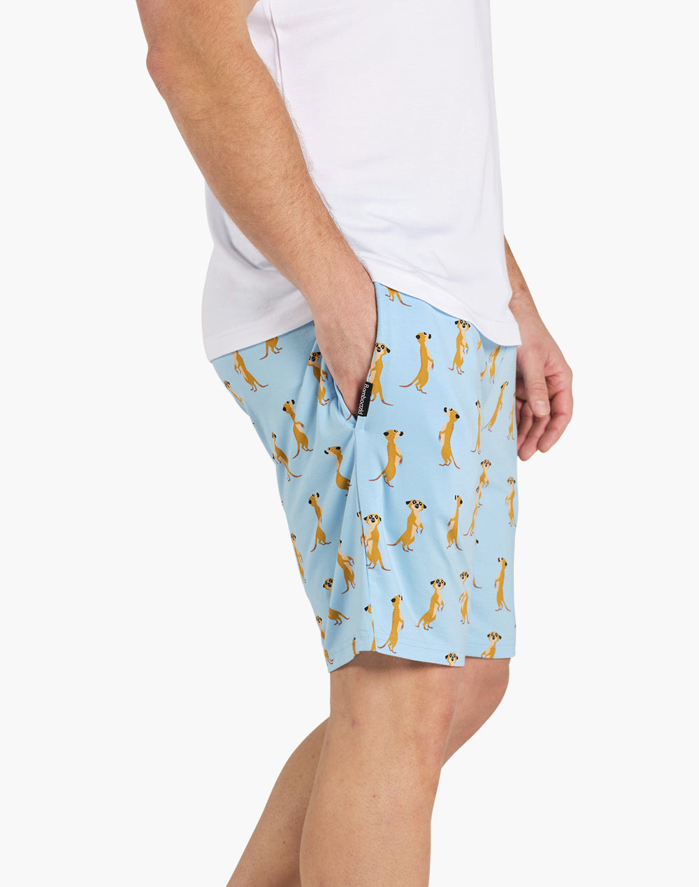 MENS MEERKAT BAMBOO JERSEY SLEEP SHORT