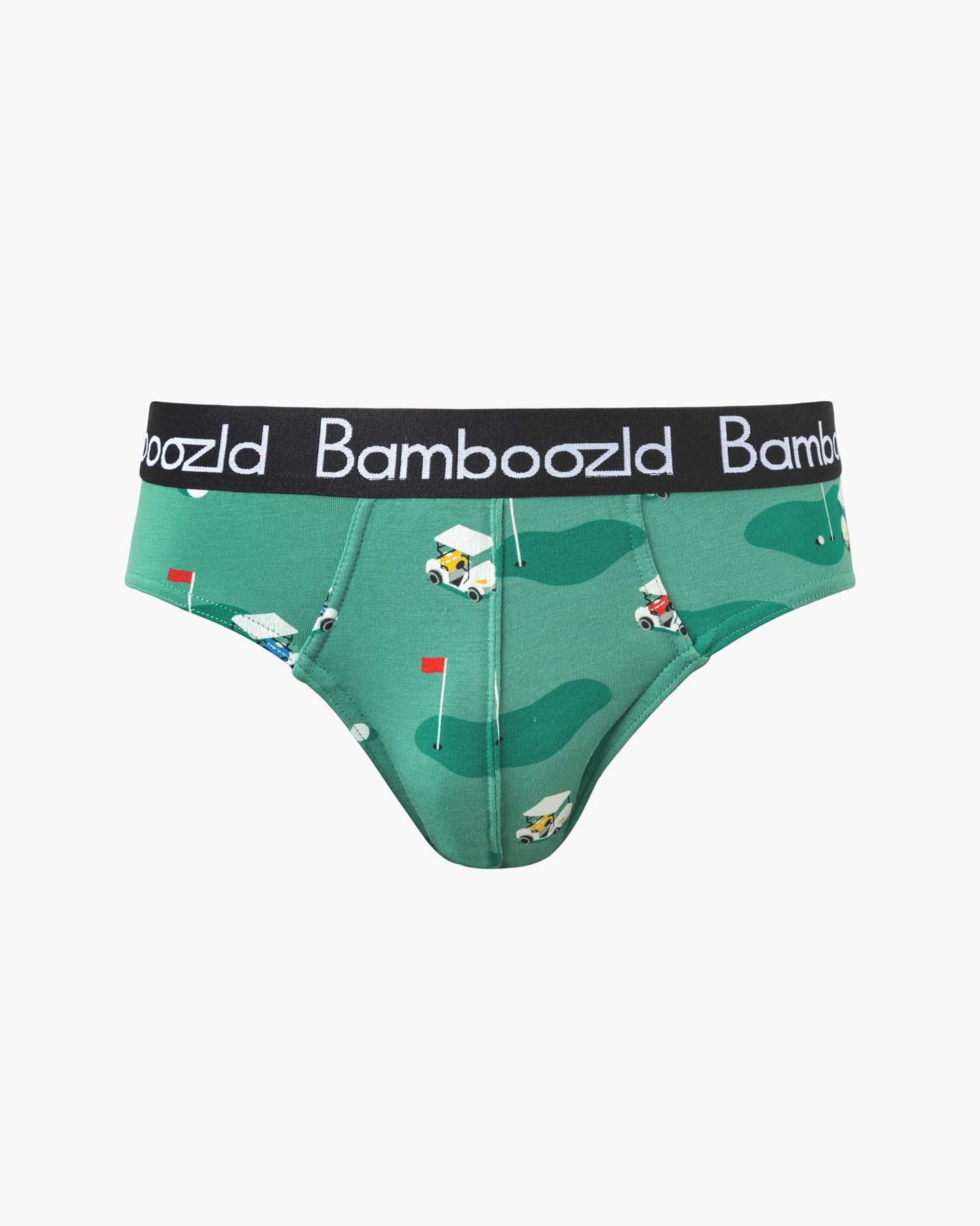 MENS GOLF GREEN BAMBOO BRIEF