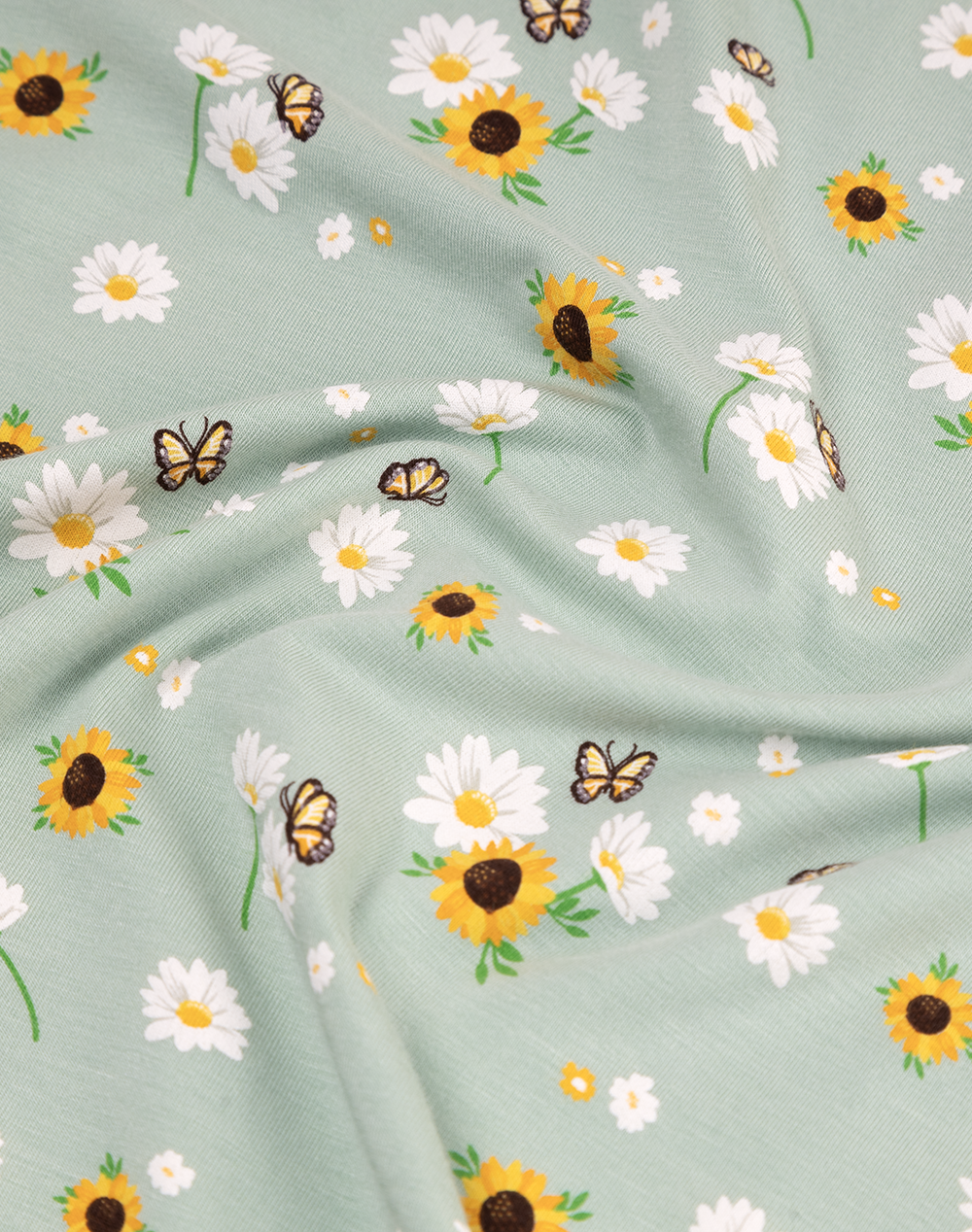 WOMENS FLOWERS BAMBOO JERSEY SLEEP PANT