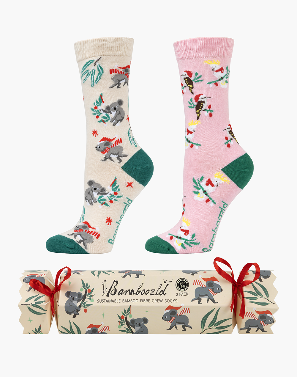 WOMENS AUSSIE CHRISSY 2PK XMAS CRACKER