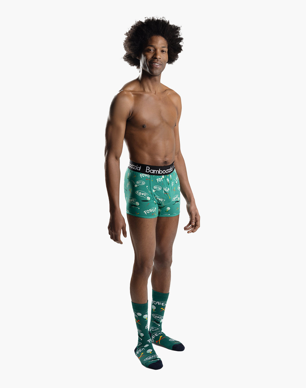 MENS GOLF FORE BAMBOO TRUNK - SMALL & LARGE SIZE ONLY