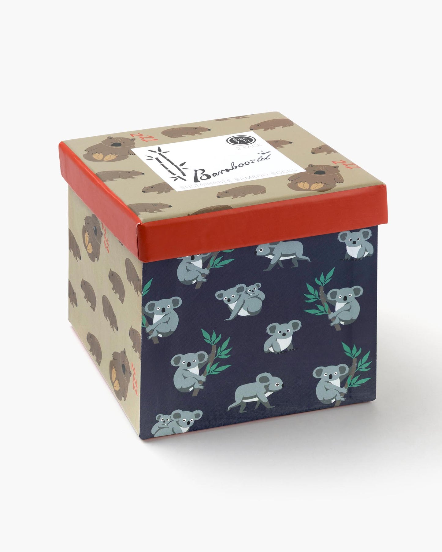 MENS WALLY WOMBAT & KOALA 2PK GIFT BOX
