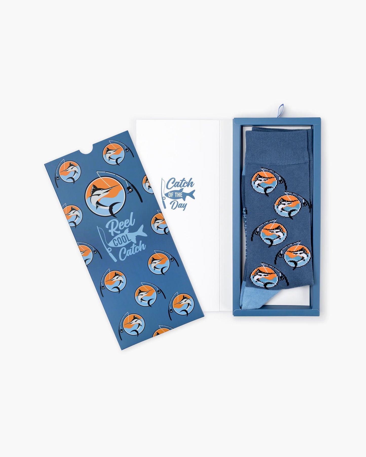 MENS REEL COOL CATCH BAMBOO SOCK CARD