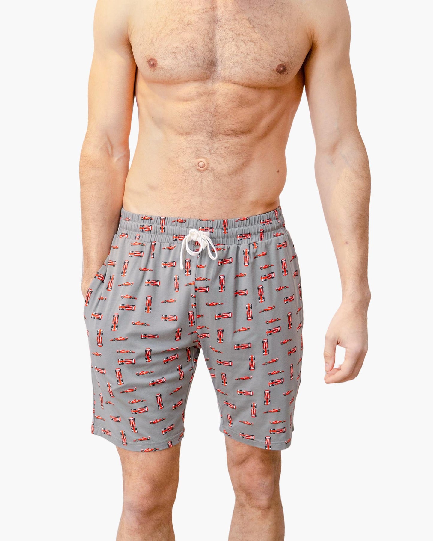MENS F1 RACE CAR BAMBOO JERSEY SLEEP SHORT