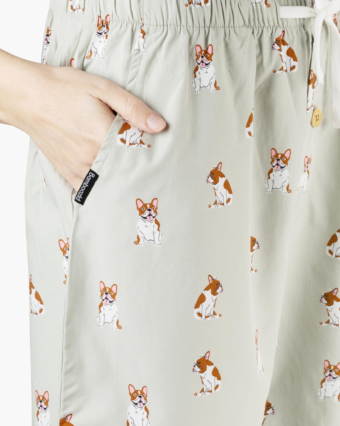 MENS FRENCH BULLDOG BAMBOO SLEEP SHORT