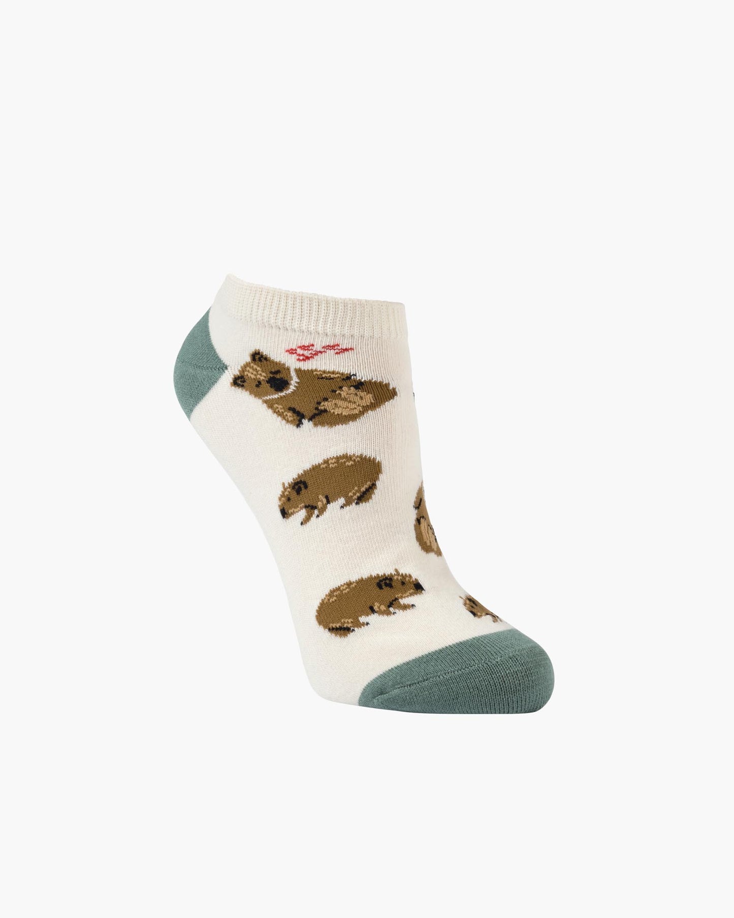 WOMENS WALLY WOMBAT BAMBOO PED SOCK
