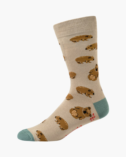 MENS WALLY WOMBAT BAMBOO SOCK