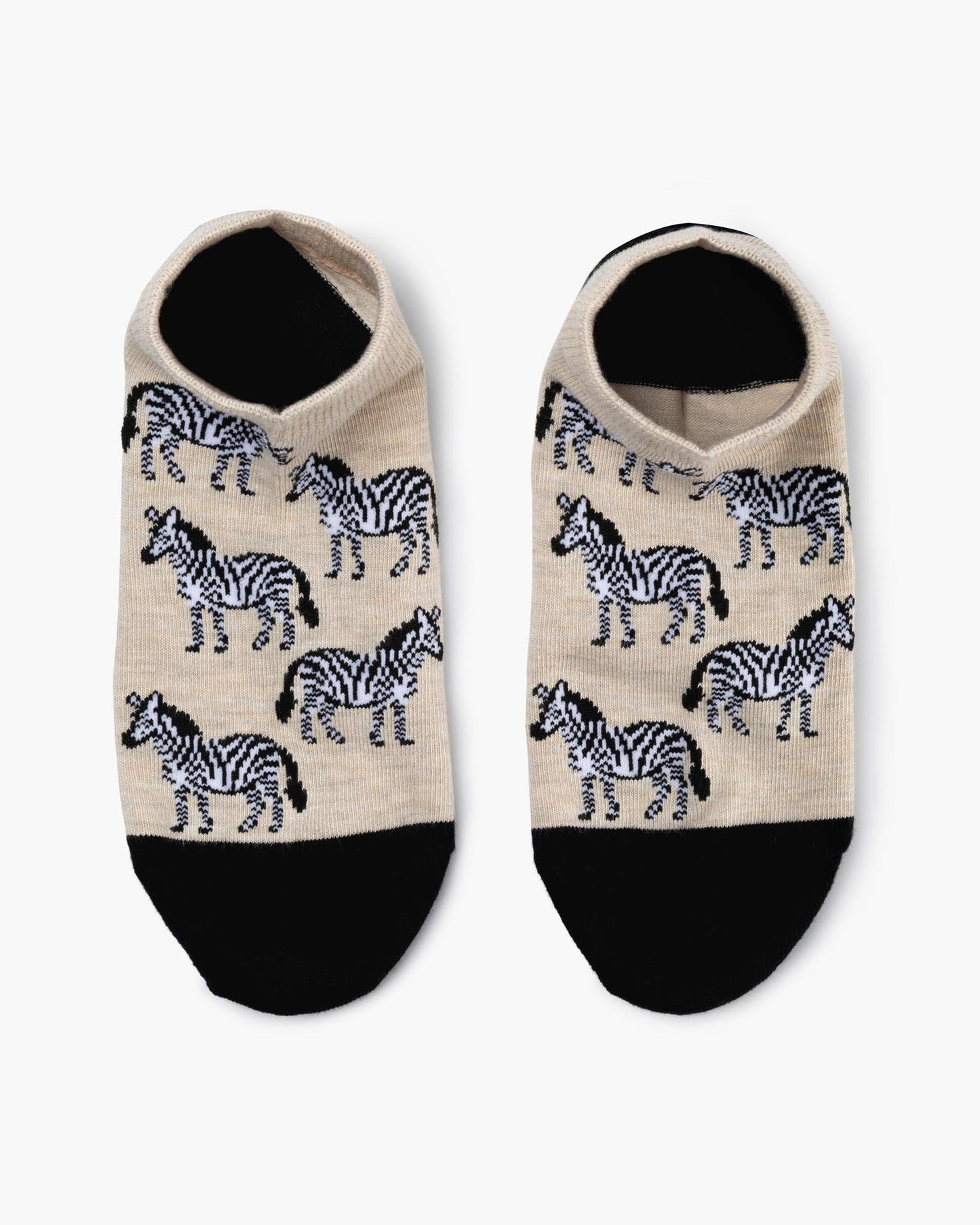 WOMENS ZEBRA BAMBOO PED SOCK