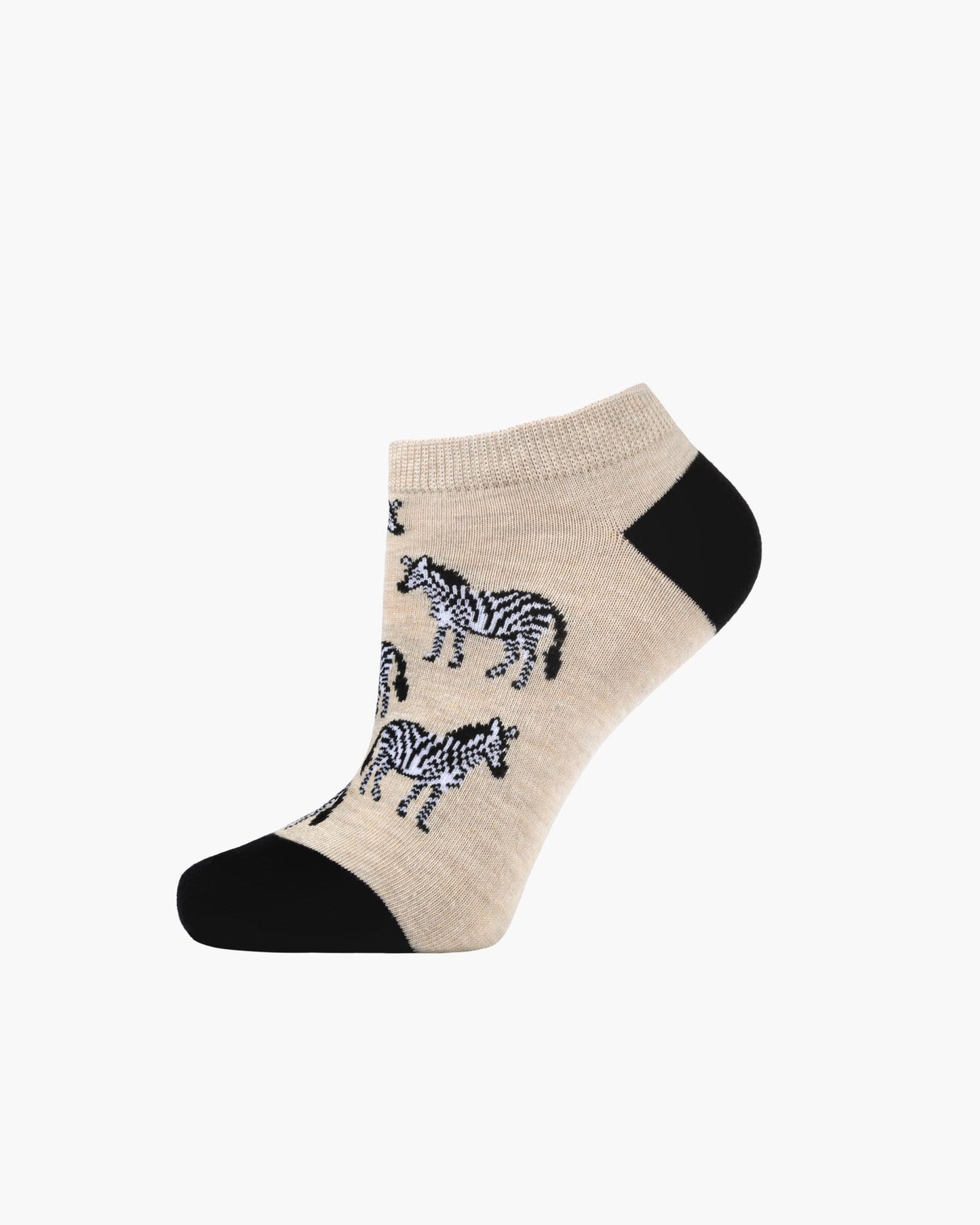 WOMENS ZEBRA BAMBOO PED SOCK