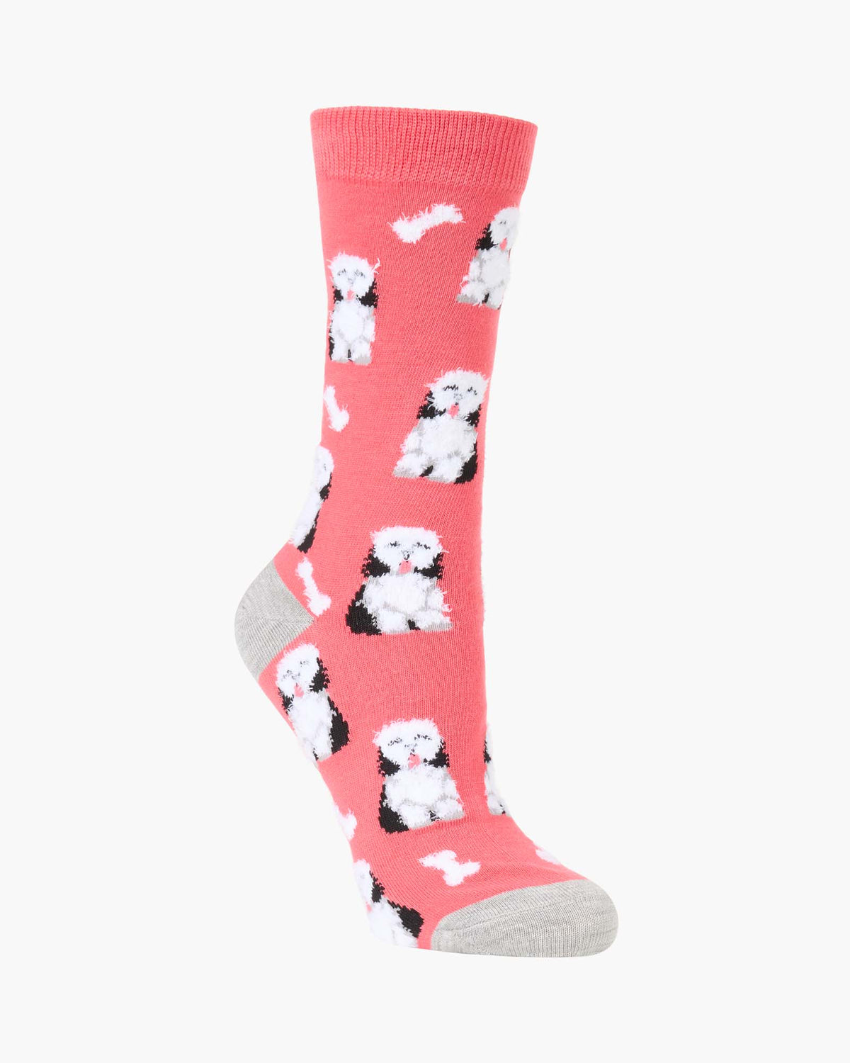 WOMENS FLUFFY SHAGGY DOG BAMBOO SOCK