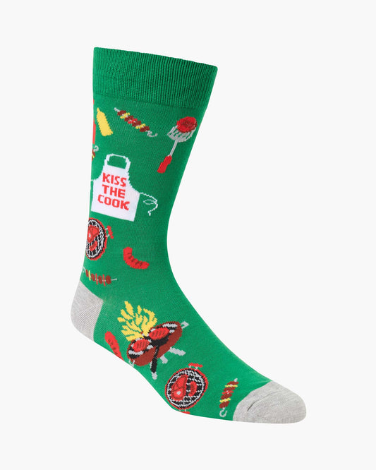 MENS KISS THE COOK BAMBOO SOCK