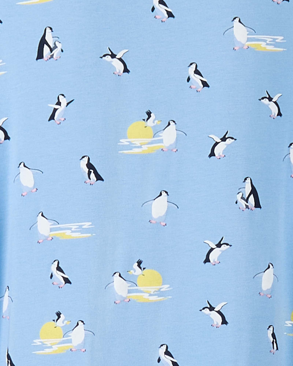 WOMENS SUNSET PENGUINS BAMBOO JERSEY SLEEP SHORT