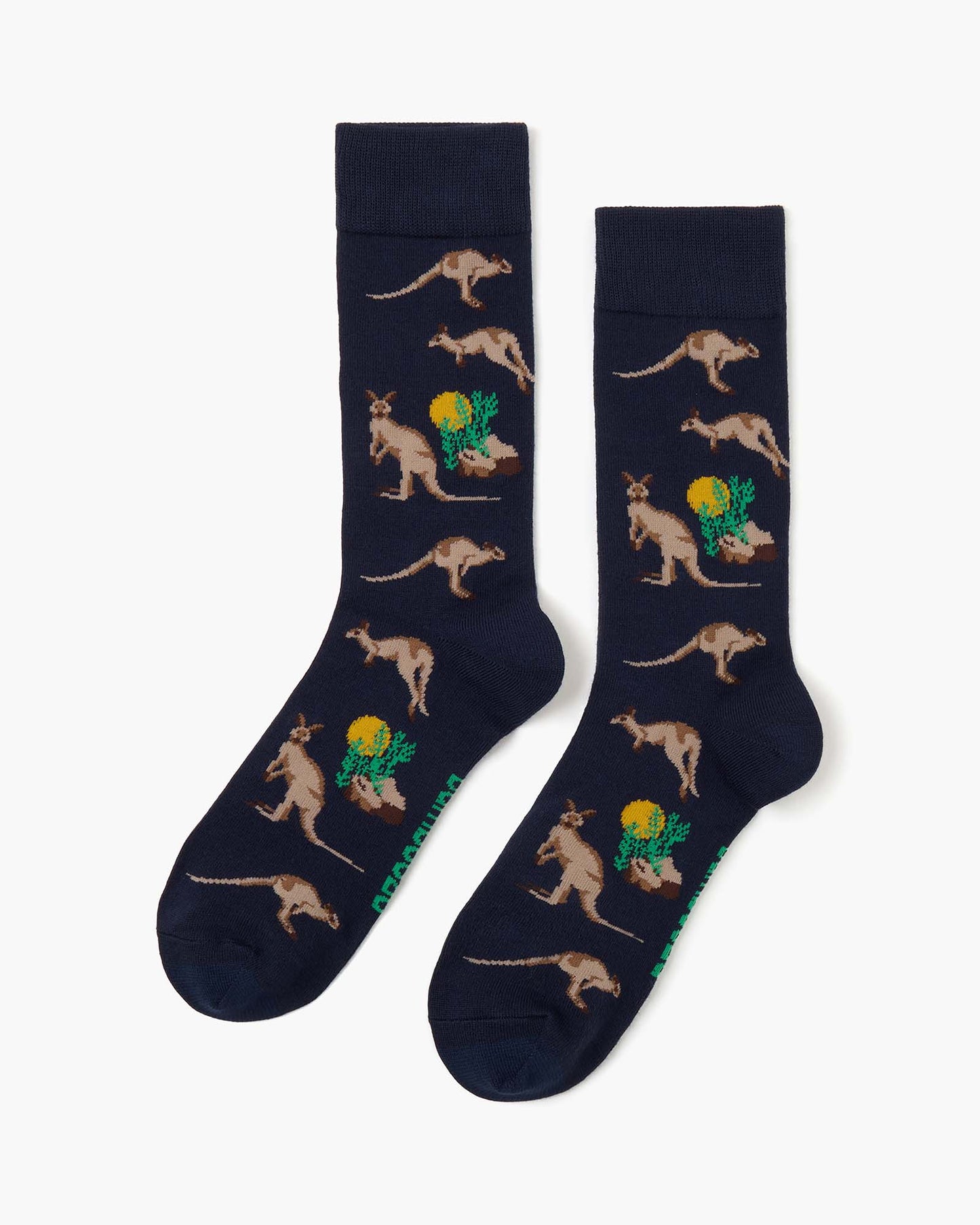 MENS OUTBACK ROO CREW BAMBOO SOCK