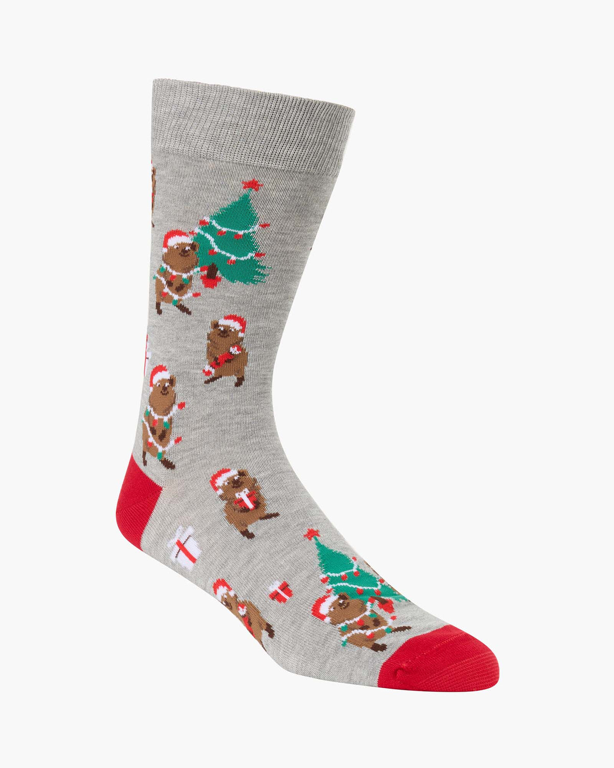 MENS QUOKKIN ROUND THE XMAS TREE BAMBOO SOCK