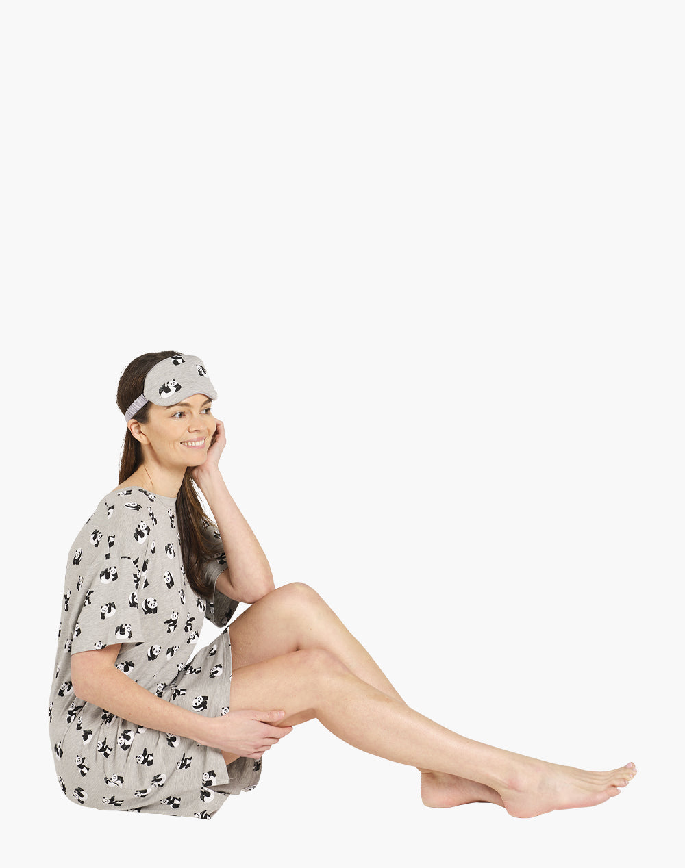 WOMENS PANDA BAMBOO NIGHT-TEE