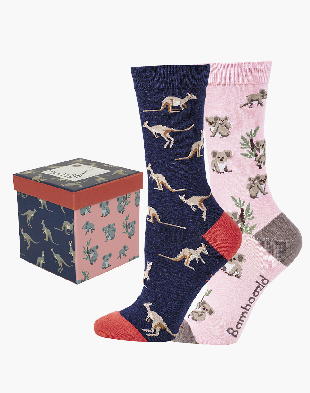 WOMENS NATIVE ANIMALS 2PK GIFT BOX