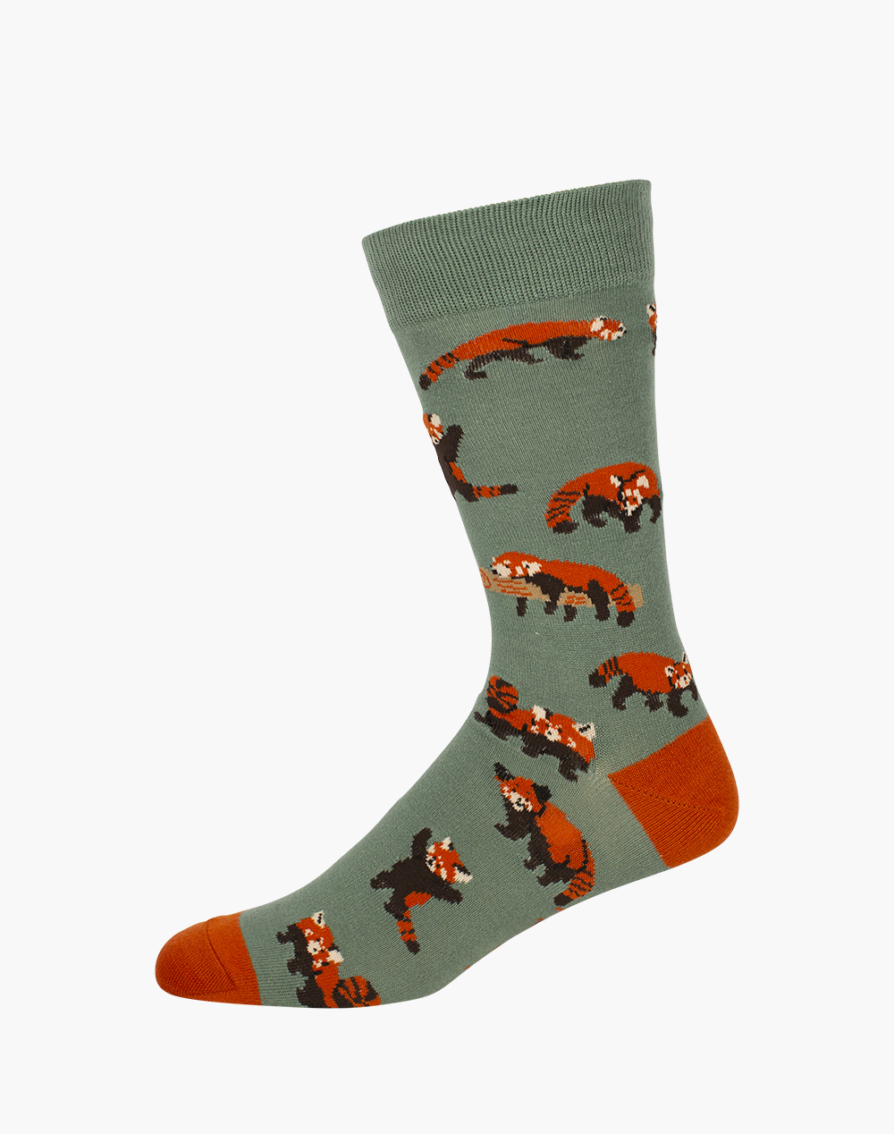 MENS RED PANDAS BAMBOO SOCK