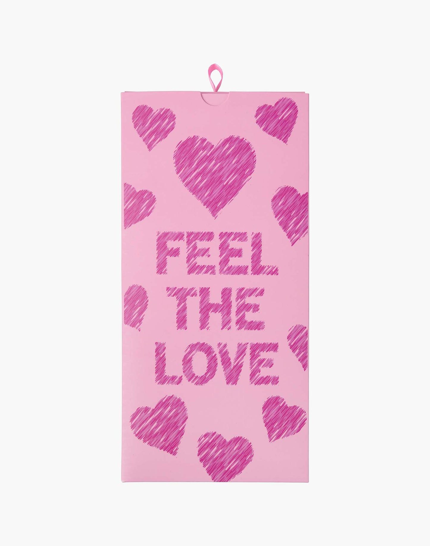 WOMENS FEEL THE LOVE BAMBOO SOCK CARD