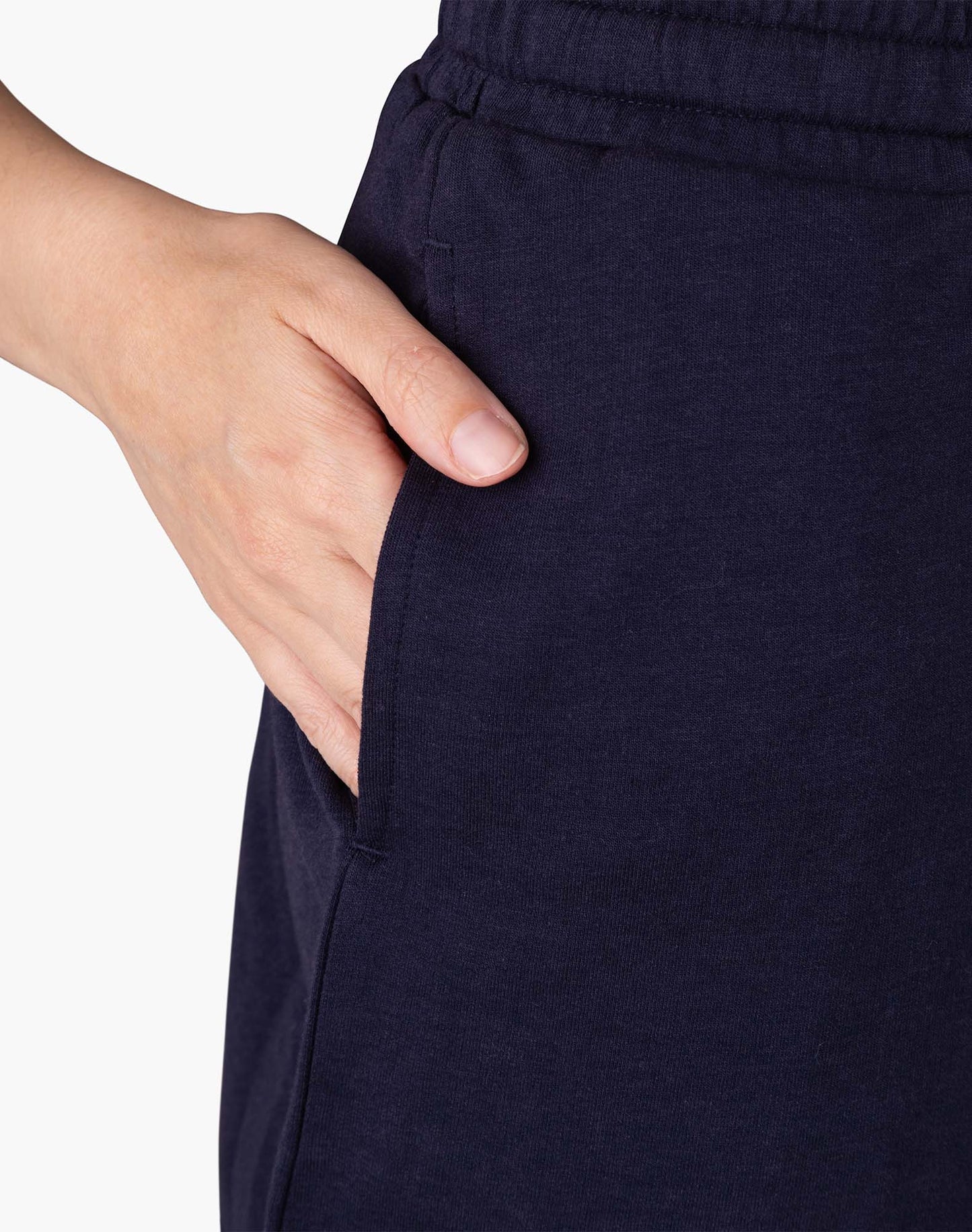 WOMENS NAVY COMFY BAMBOO JERSEY SLEEP SHORT