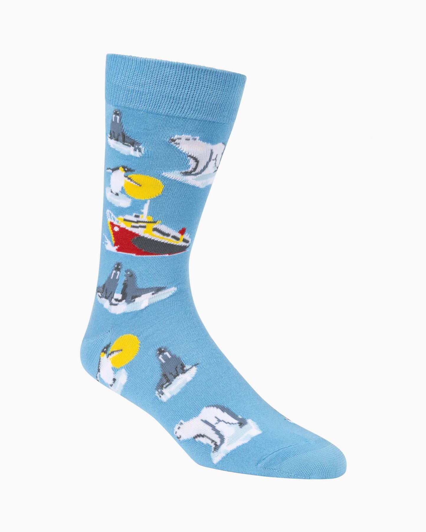 MENS ARCTIC ANIMALS BAMBOO SOCK
