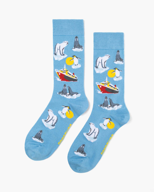 MENS ARCTIC ANIMALS BAMBOO SOCK