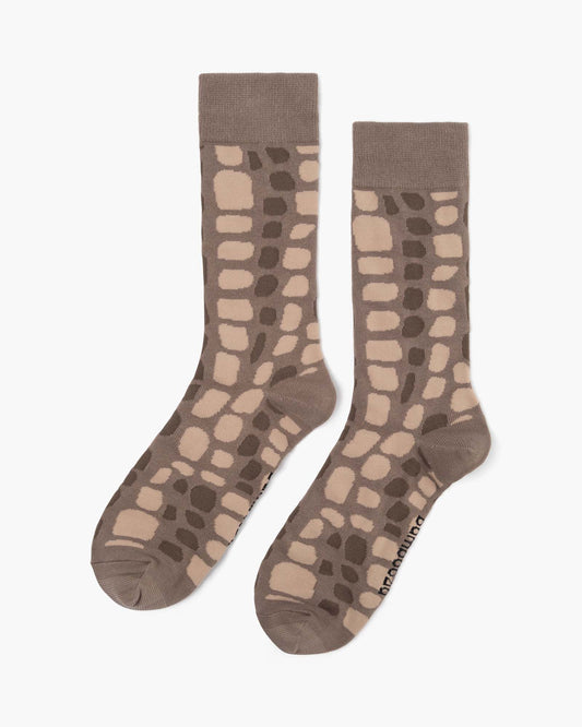 MENS CROC SKIN BAMBOO SOCK