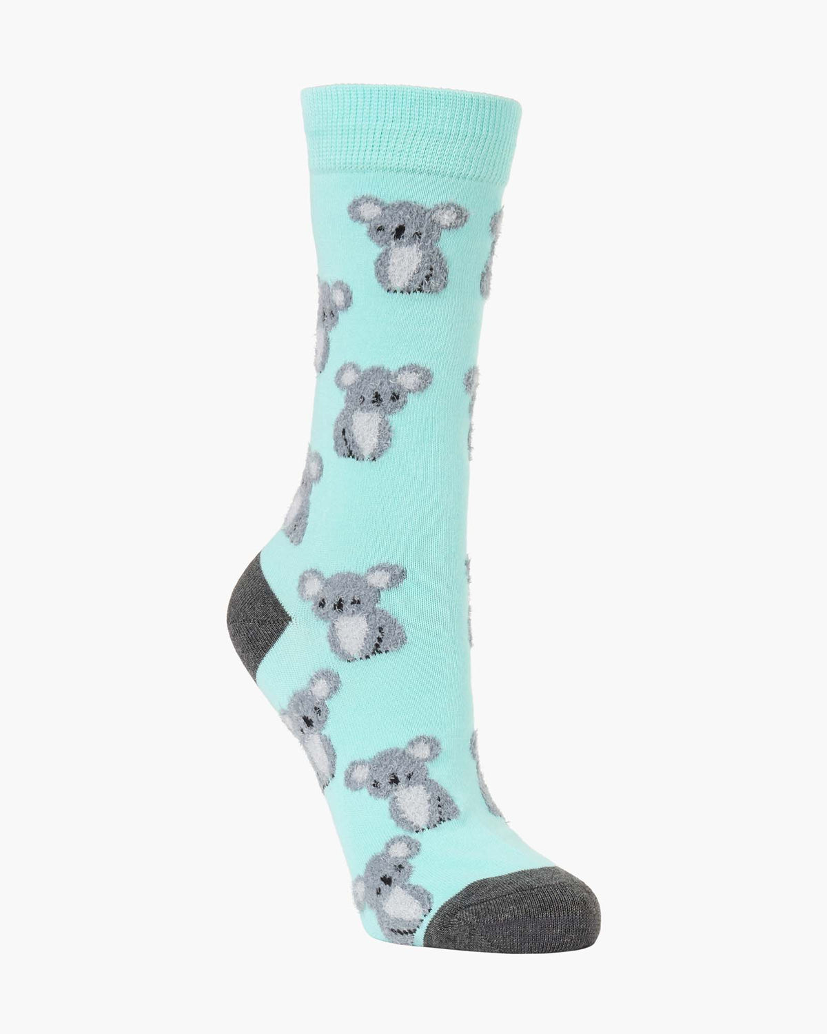 WOMENS FLUFFY KOALA BAMBOO SOCK