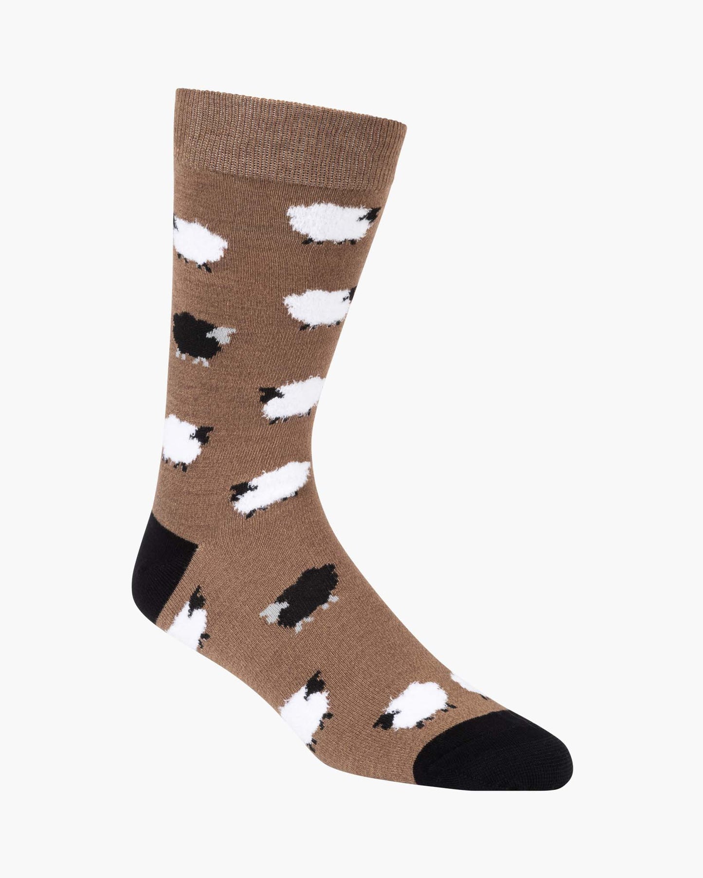 MENS FLUFFY BLACK SHEEP BAMBOO SOCK