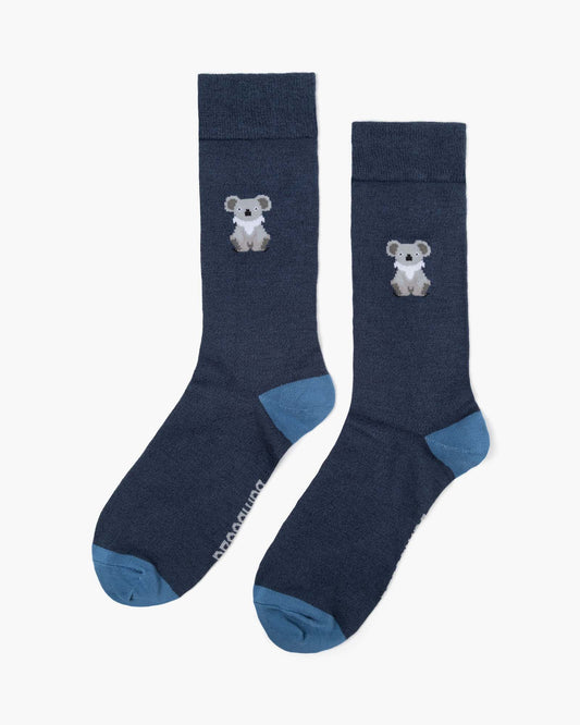 MENS JACQUARD KOALA BAMBOO SOCK