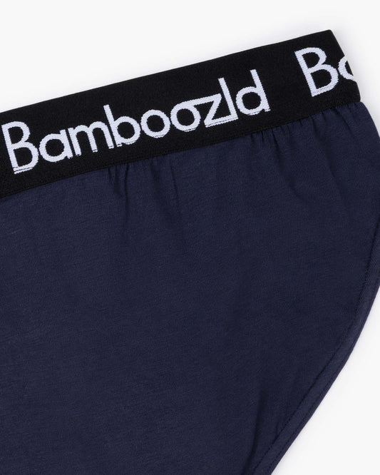 MENS NAVY BAMBOO BRIEF