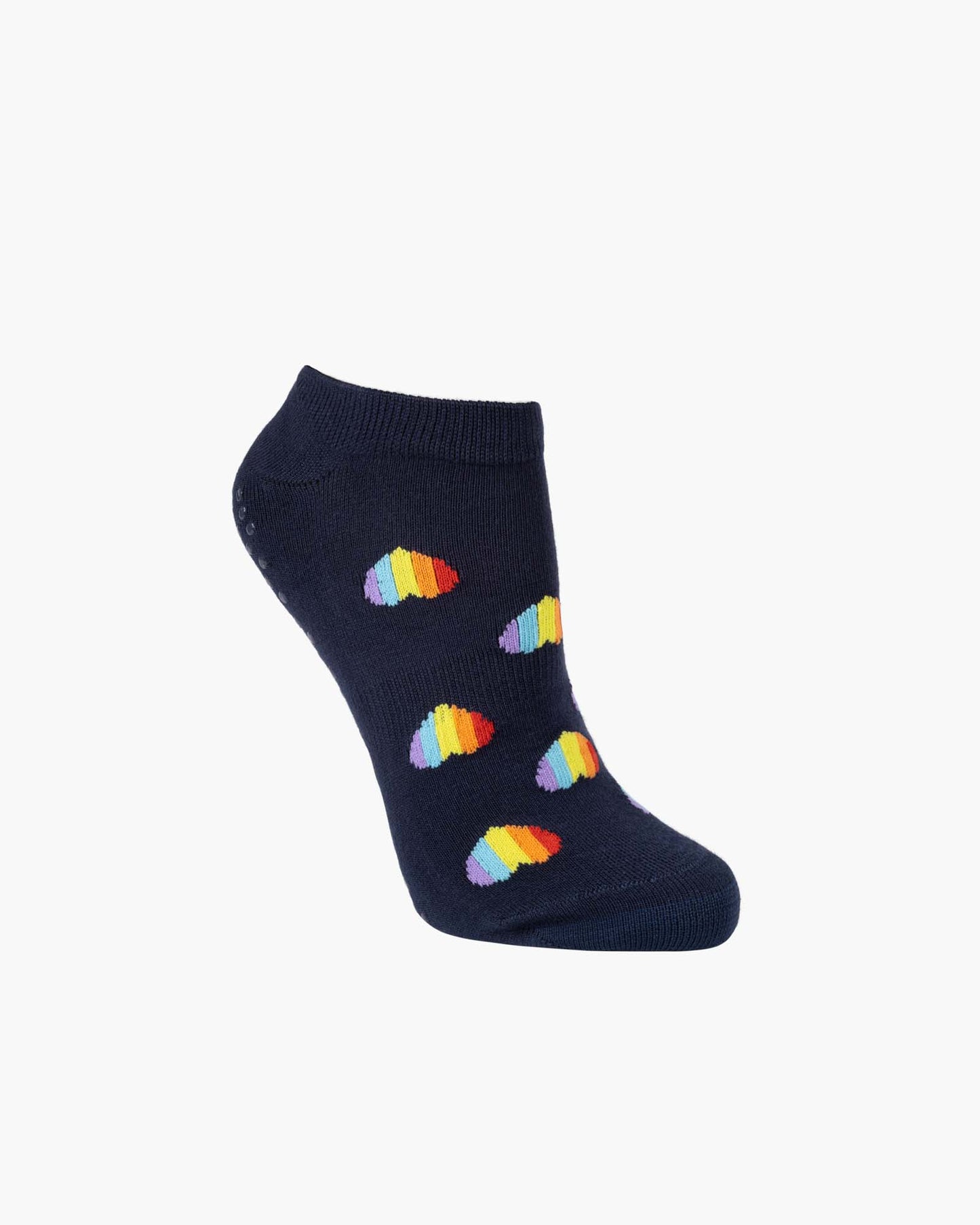 WOMENS YOGA PRIDE HEARTS GRIP ANKLE