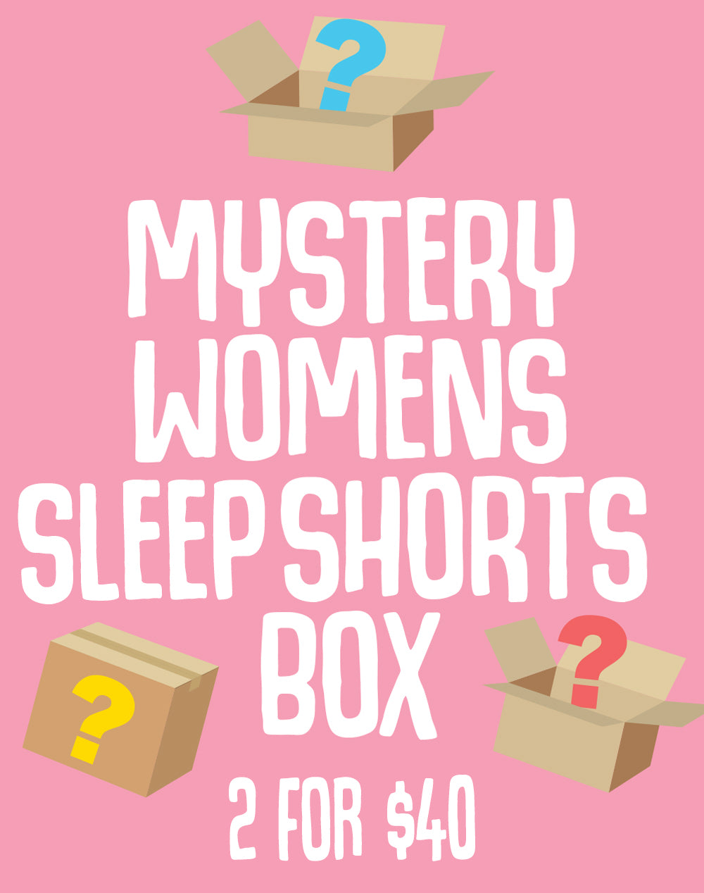 Mystery Women's Sleep Shorts Box