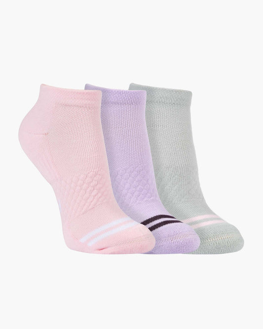 Three pairs of pastel coloured sports ankle socks