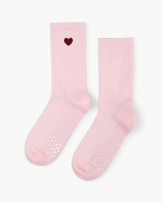 PILATES HEART GRIP CREW