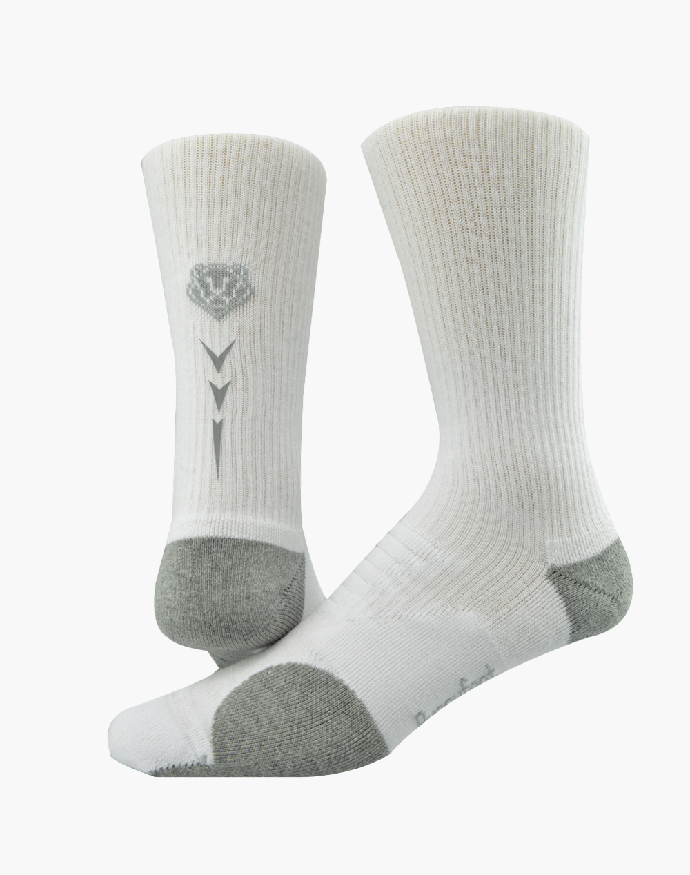 MENS WHITE CROSS TRAINER CREW SOCK