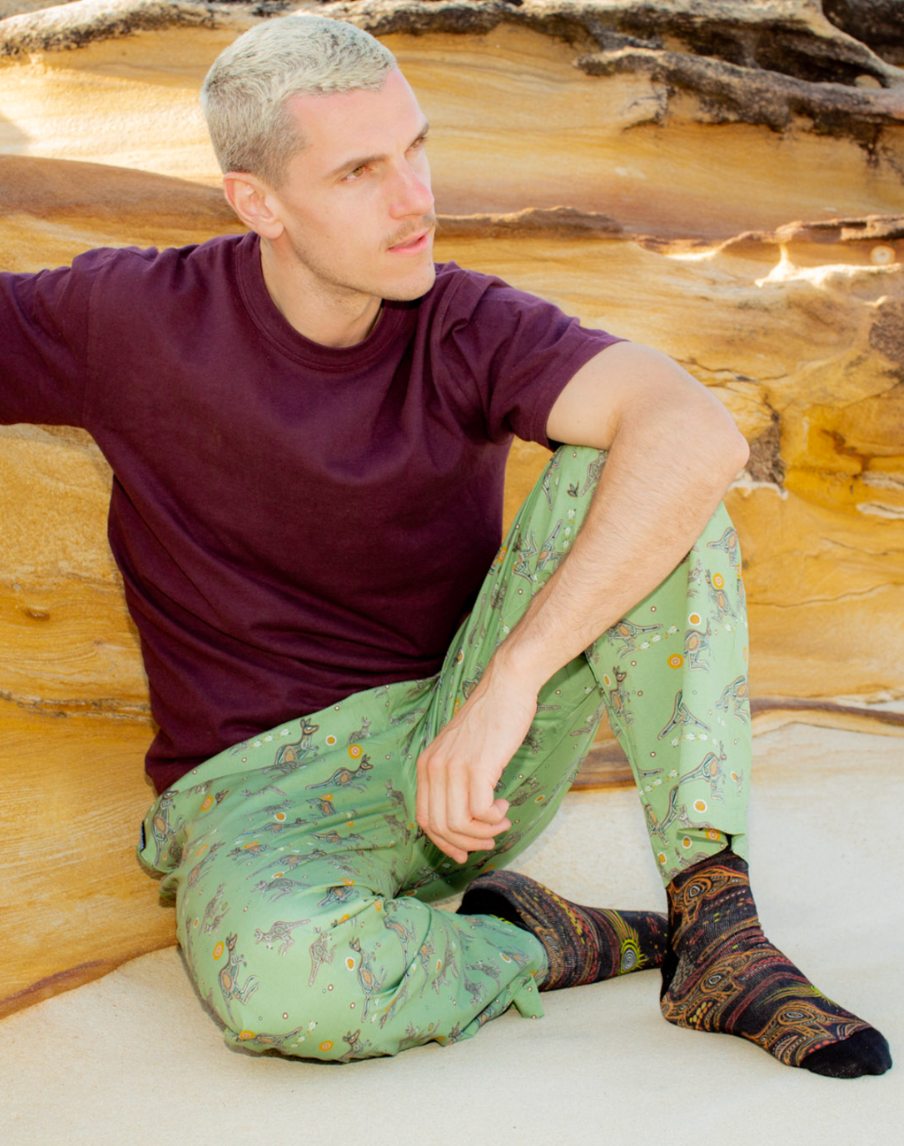 MENS NATIVE KANGAROO BAMBOO SLEEP PANT