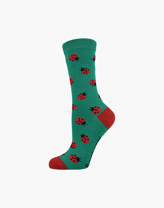 WOMENS LADYBIRD BAMBOO SOCK
