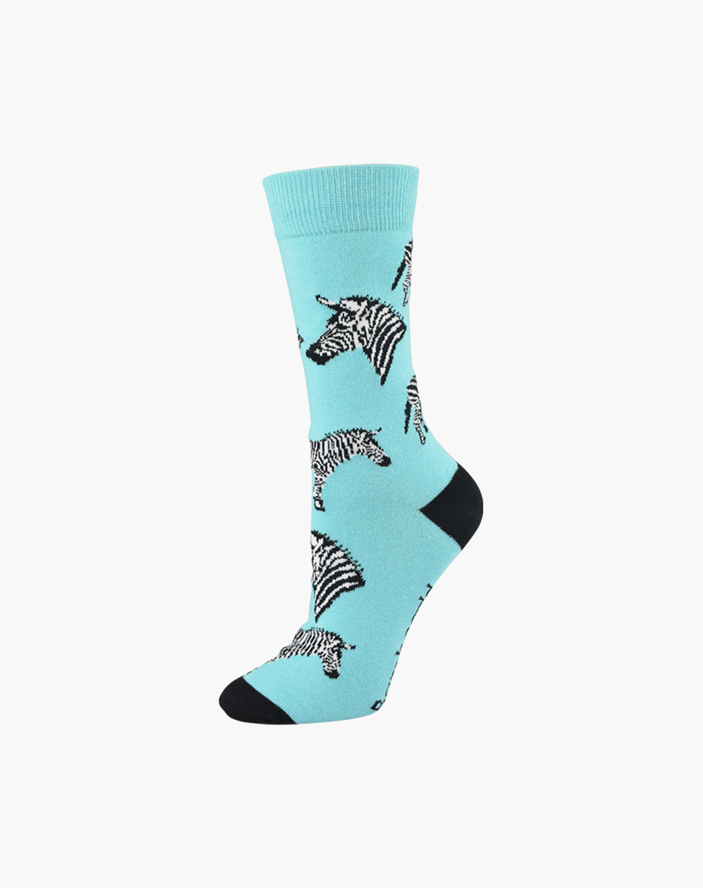 WOMENS ZEBRA BAMBOO SOCK