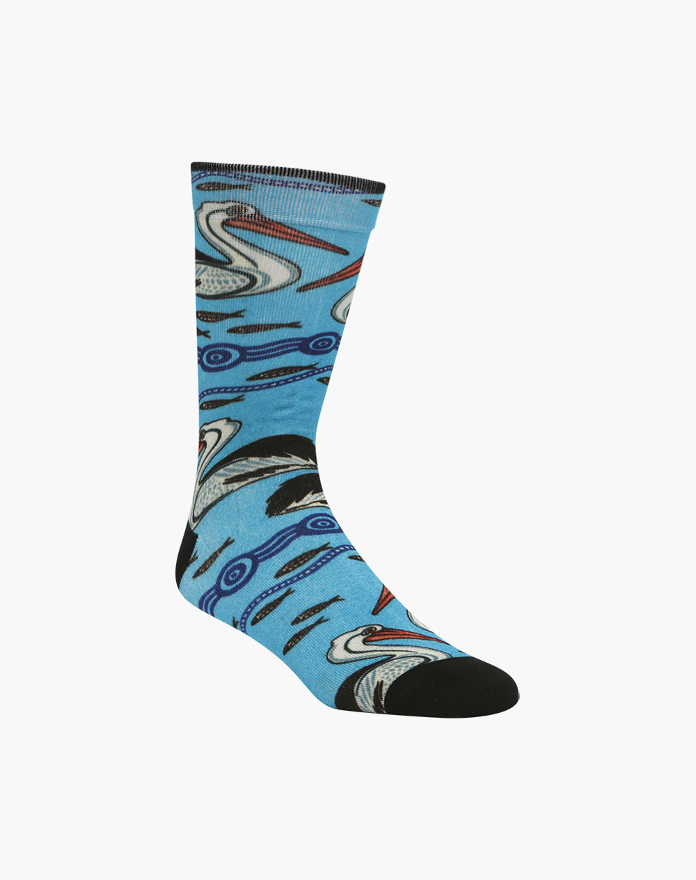 MENS NATIVE AUSTRALIAN PELICAN BAMBOO SOCK