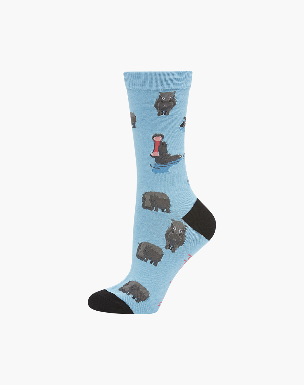 WOMENS HUNGRY HIPPO BAMBOO SOCK