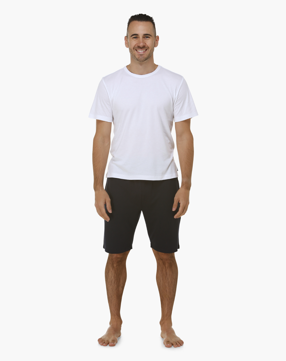 MENS COMFY BAMBOO JERSEY SLEEP SHORT - NAVY