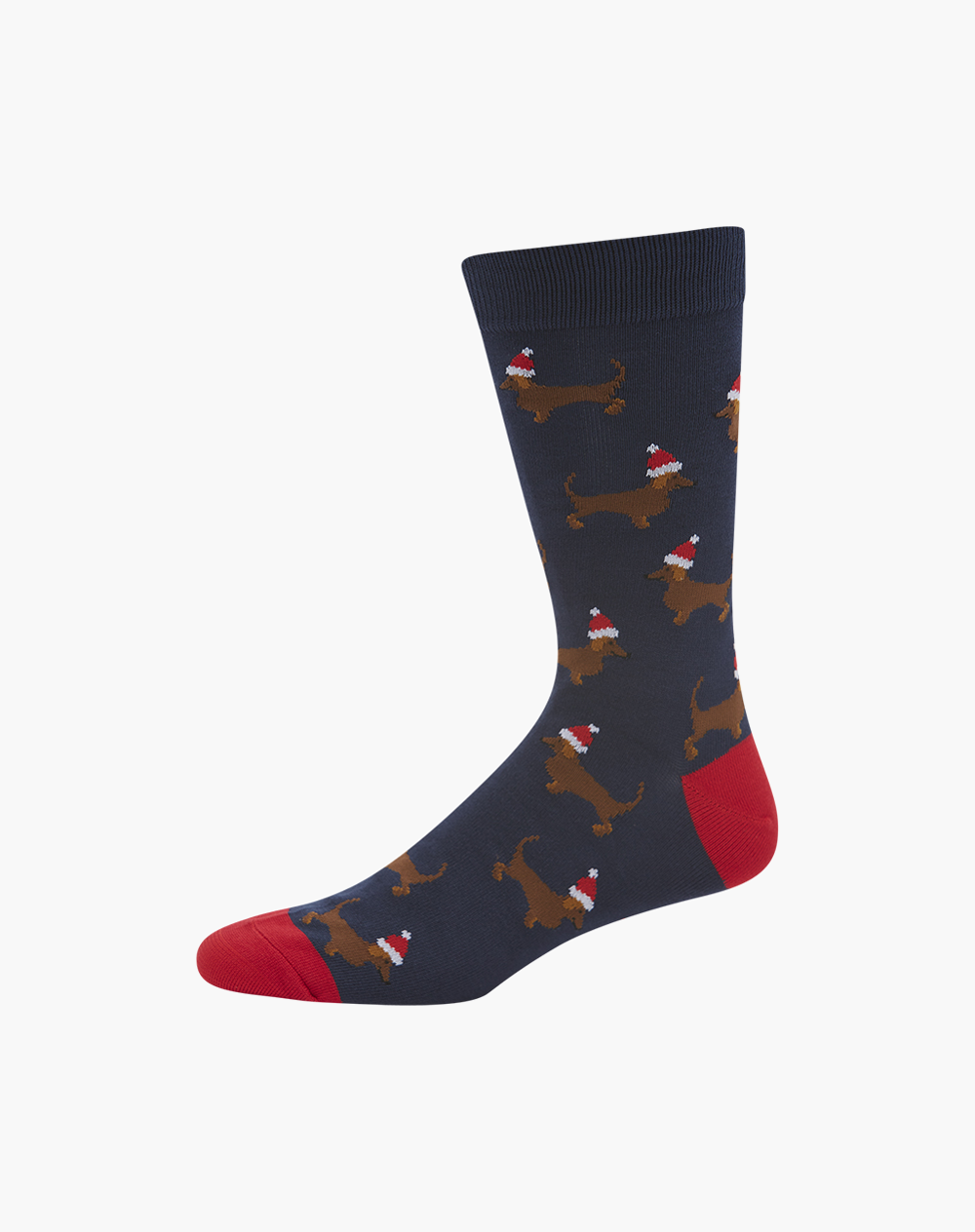 MENS XMAS DASH BAMBOO SOCK - NAVY